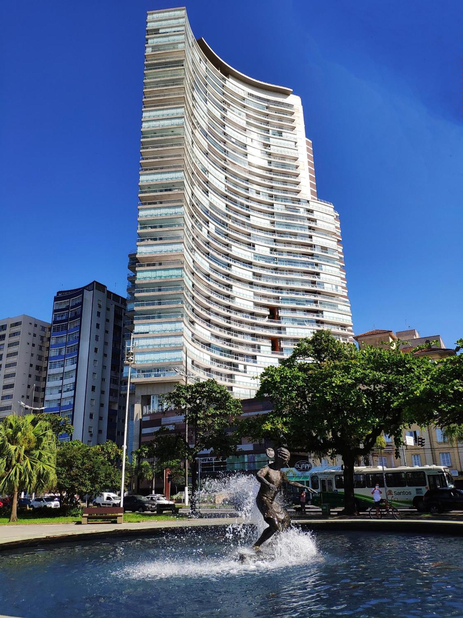 Book Santos - Condominio Unlimited - Apartamento Com Vista Mar E Apartamento Com Vista Piscina מראה חיצוני תמונה